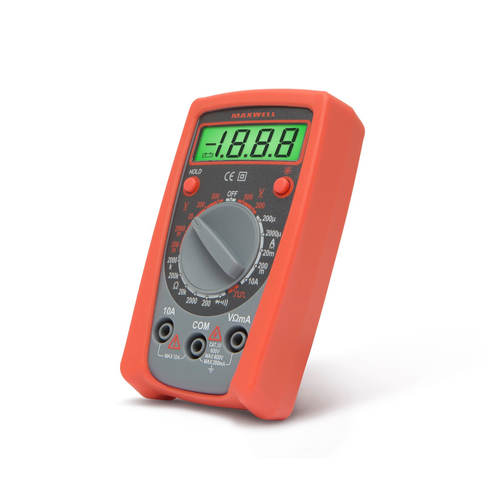 Multimetru digital compact globiz, test continuitate si tester logic, 500V, 113 x 65 x 30mm
