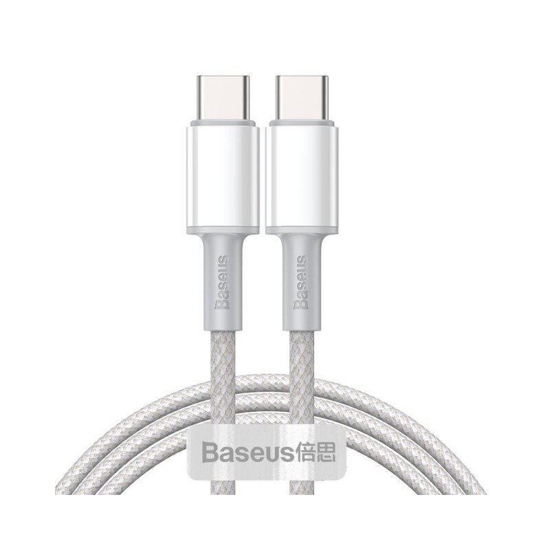 Cablu Premium Baseus Usb Type-c La Usb Type-c, Power Delivery 100w 5a, 1m Lungime, Alb - Catgd-02