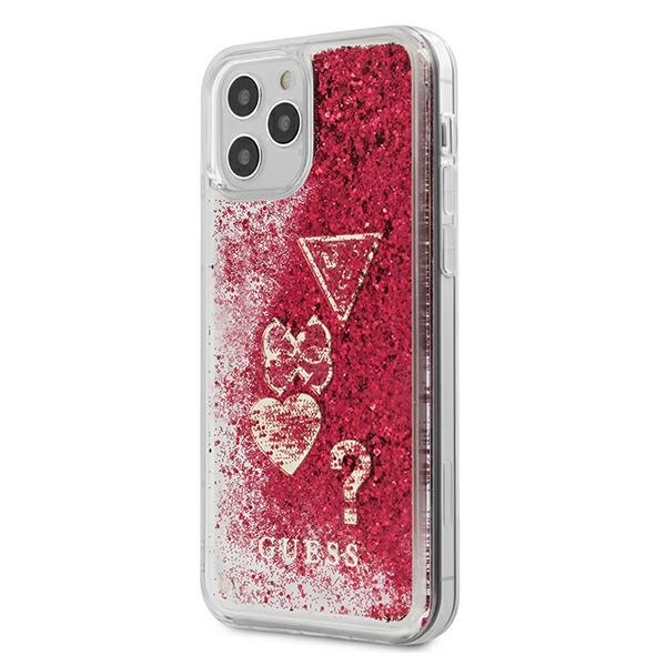 Husa iPhone 12 Pro Max Guess Glitter Charms Red