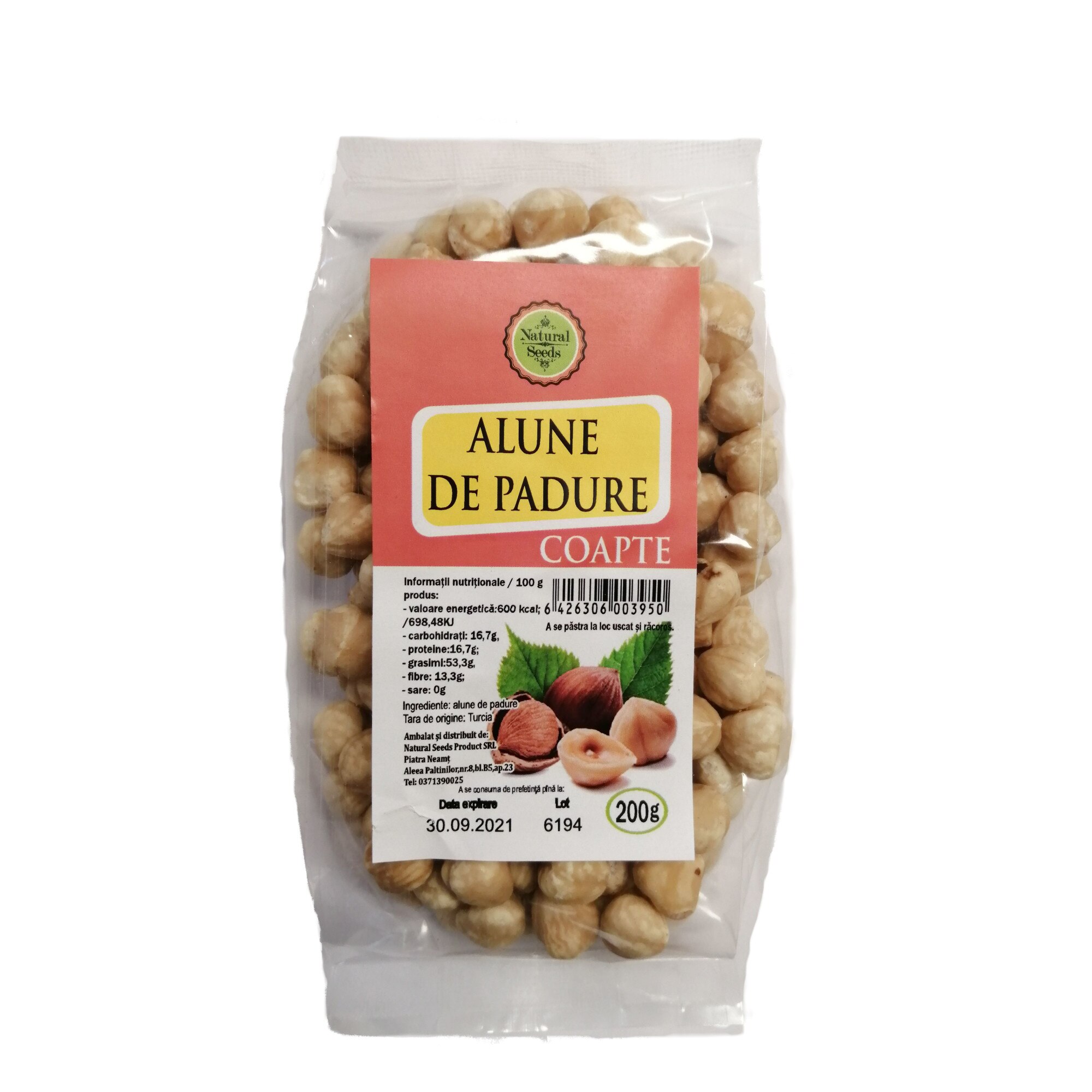 Alune de padure coapte 200g, Natural Seeds Product - eMAG.ro
