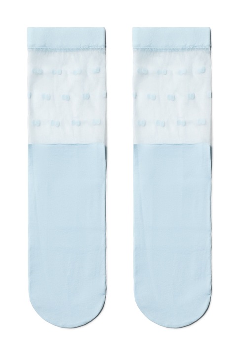 Чорапи Conte Elegant Fantasy 19C-29CP, Полиамидни, На точки, Син, 36-39