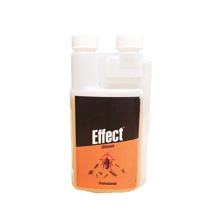 Insecticid/otrava impotriva gandacilor de bucatarie, mustelor, tantarilor, capuselor, puricilor, painjenilor, Effect Ultimum, 500 ml
