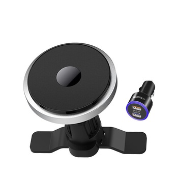 Suport Auto Magnetic eLIVE N5, Dedicat Apple Iphone 12 cu Incarcare Wireless Magsafe, Adaptor Bricheta Qualcomm 3.0 Inclus, Prindere Grila, Incarcare Rapida, Negru Suport Auto Magnetic eLIVE N5, Dedicat Apple Iphone 12 cu Incarcare Wireless Magsafe, Adaptor Bricheta Qualcomm 3.0 Inclus, Prindere Grila, Incarcare Rapida, Negru