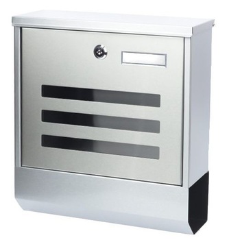 Cutie postala cu loc pentru ziar si cu 3 geamuri, 33.5x30.5x9.6 cm Cutie postala cu loc pentru ziar si cu 3 geamuri, 33.5x30.5x9.6 cm
