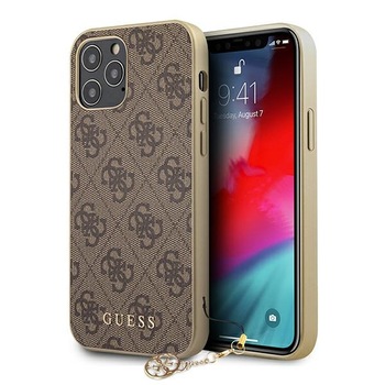 Husa iPhone 12 / 12 Pro Guess 4G Charms Collection Brown Husa iPhone 12 / 12 Pro Guess 4G Charms Collection Brown