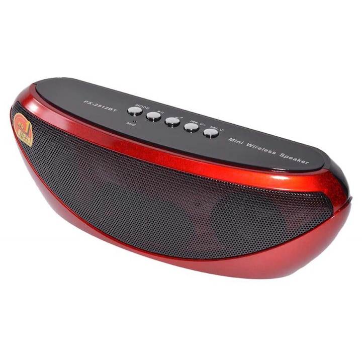 Boxa Portabila Cu Bluetooth, Cititor USB, Card, Radio, Auriu