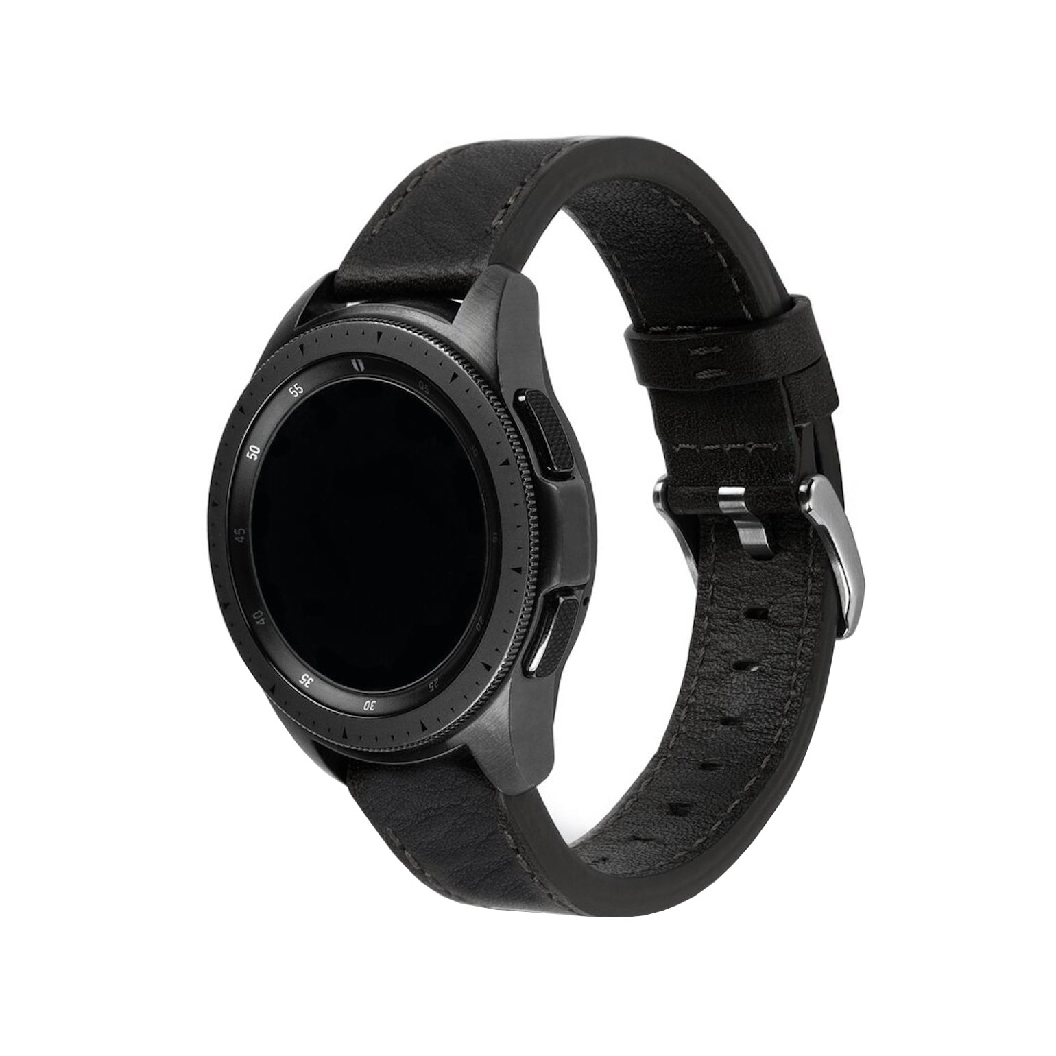 Curea din piele Ringke Leather One Classic Band pentru Samsung Galaxy Watch 3 45mm / marime 22mm, Negru