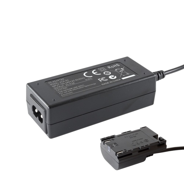 Adaptor de retea pentru camera, WPOWER®, compatibil: Canon ACK-E6, EU