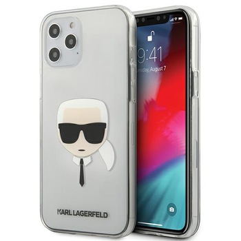 Husa iPhone 12 Pro Max Karl Lagerfeld Karl`s Head Transparenta Husa iPhone 12 Pro Max Karl Lagerfeld Karl`s Head Transparenta