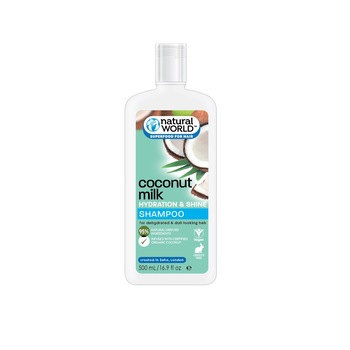 Sampon cu extract natural de cocos, Natural World, 500 ml Sampon cu extract natural de cocos, Natural World, 500 ml