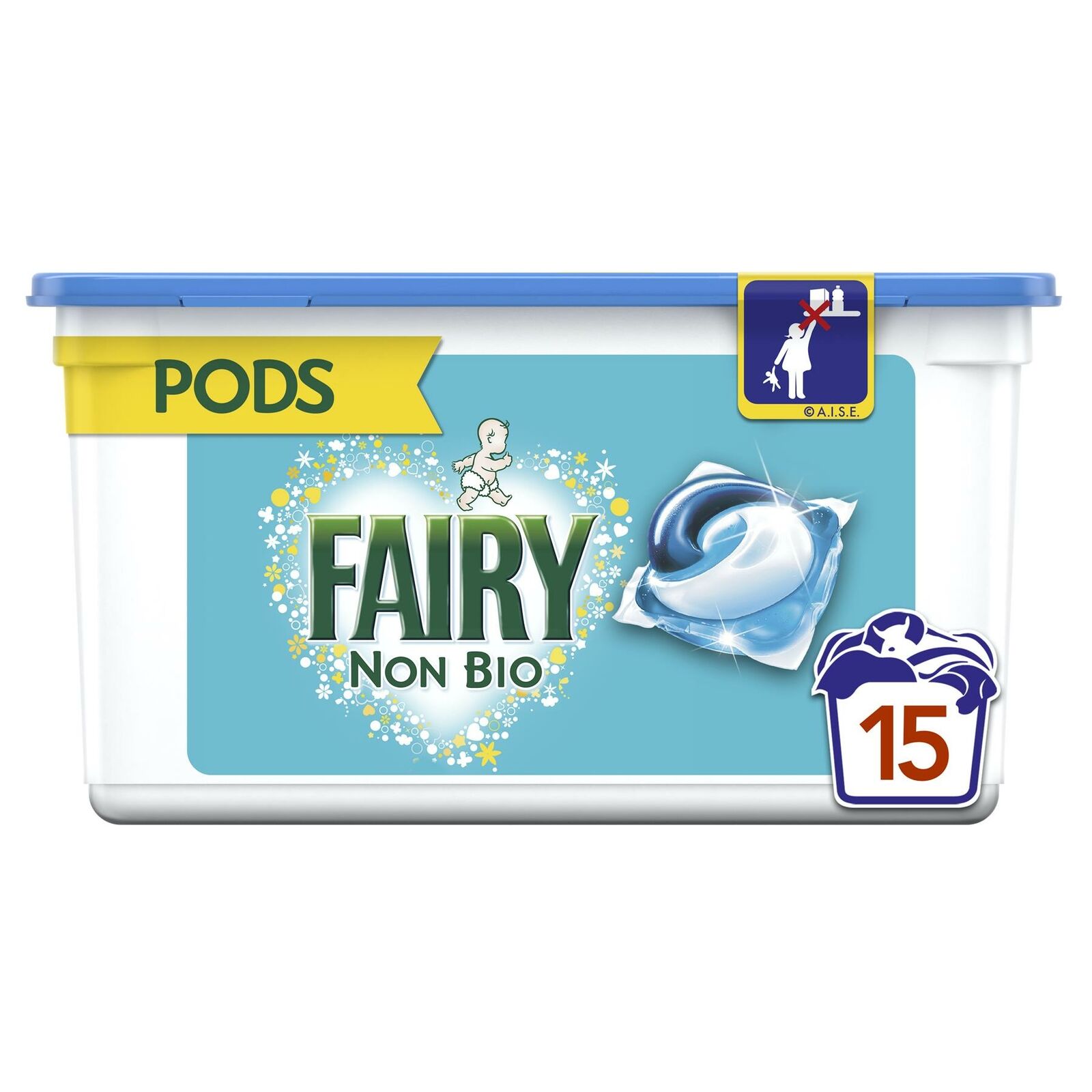 Detergent capsule Fairy Non Bio 15 spalari