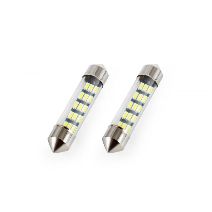 Készlet 2 x LED STANDARD Festoon C5W 15xSMD 3014 12V 39mm