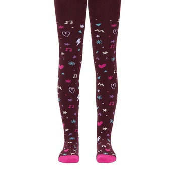Ciorapi flausati pentru copii din bumbac Sof-Tiki 518, Conte Elegant, Bordo Ciorapi flausati pentru copii din bumbac Sof-Tiki 518, Conte Elegant, Bordo