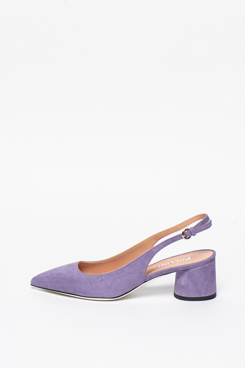 Pollini, Pantofi slingback de piele intoarsa cu varf ascutit Corinto