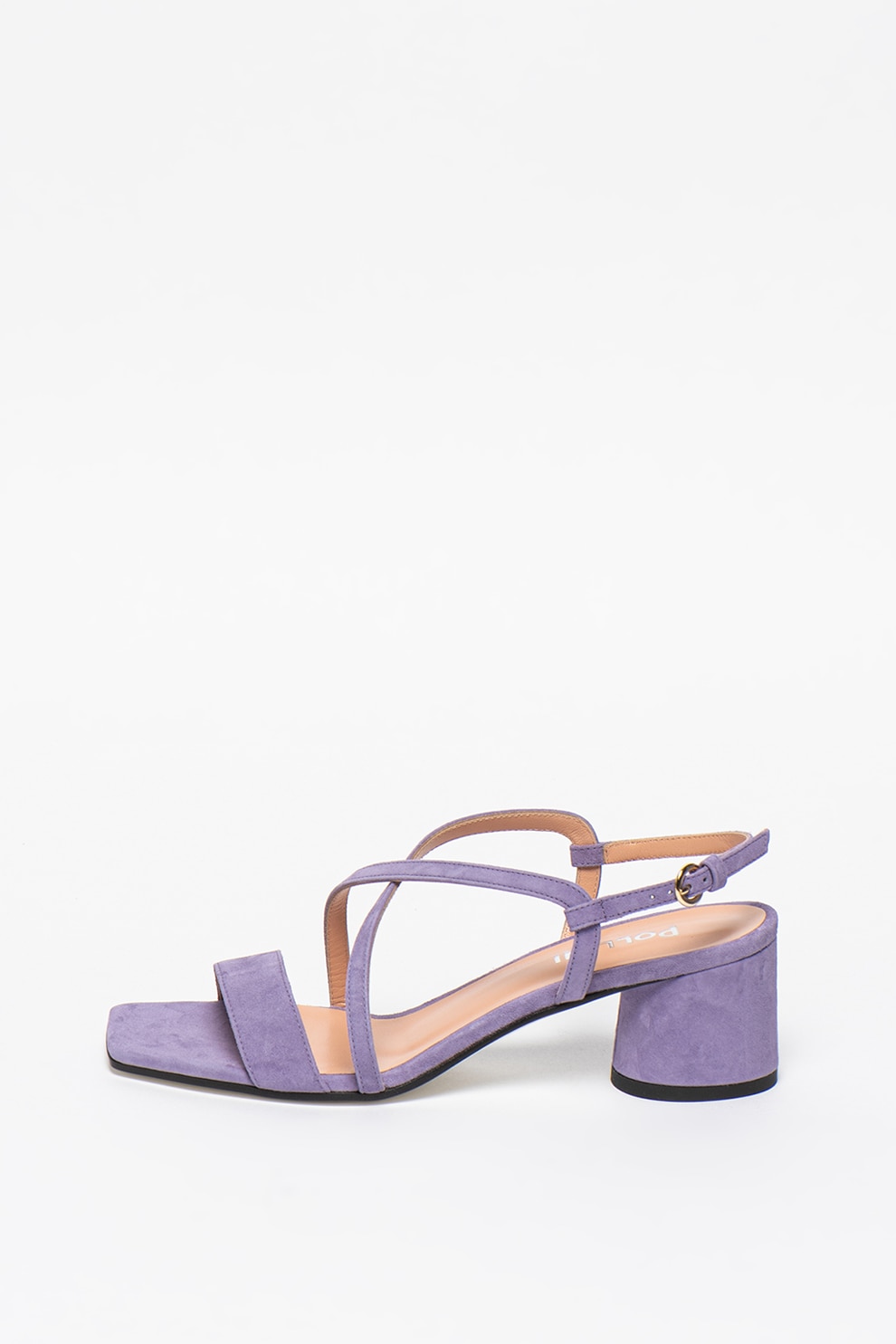 Pollini, Sandale de piele intoarsa cu barete incrucisate