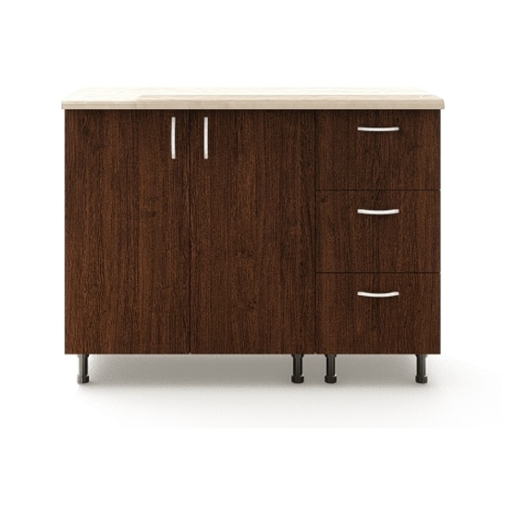Corp inferior 120X50X90cm, culoare wenge, Pal 18mm