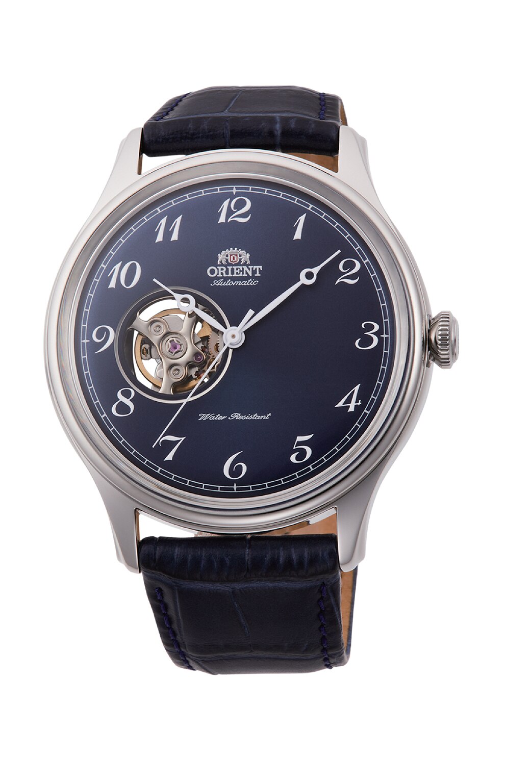 ORIENT, Ceas automatic cu o curea din piele, Bleumarin