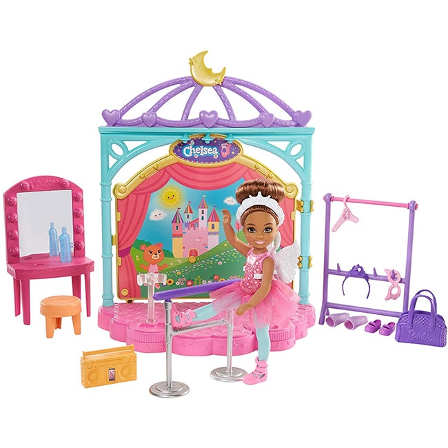 Set de joaca , Mattel, Barbie , Chelsea la Balet, Multicolor