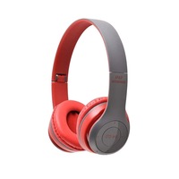 casti bluetooth p47  panou inteligent incorporat microfon incorporat functie radio bass puternic functionare wirelessjack slot sd card rosu rif refco imagen 6_0_
0