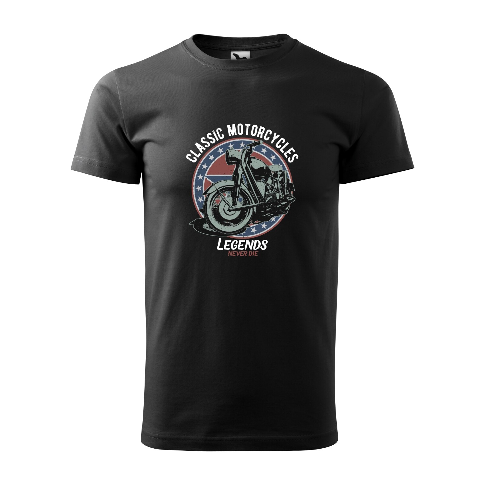 Tricou negru barbati pentru motociclisti, bikeri, Classic Motorcycles, marime L