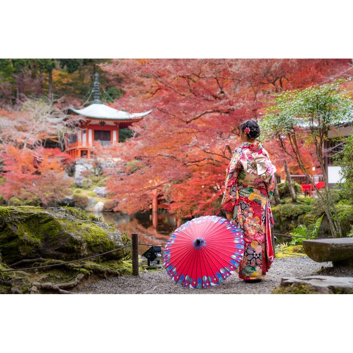 Öntapadó PVC tapéta Japán kert, 80x130 cm