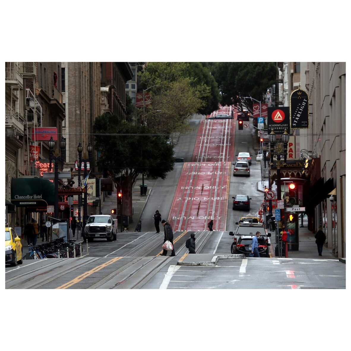 Fototapet Autoadeziv Strazile din San Francisco - YBL-075, 80 x 120 cm