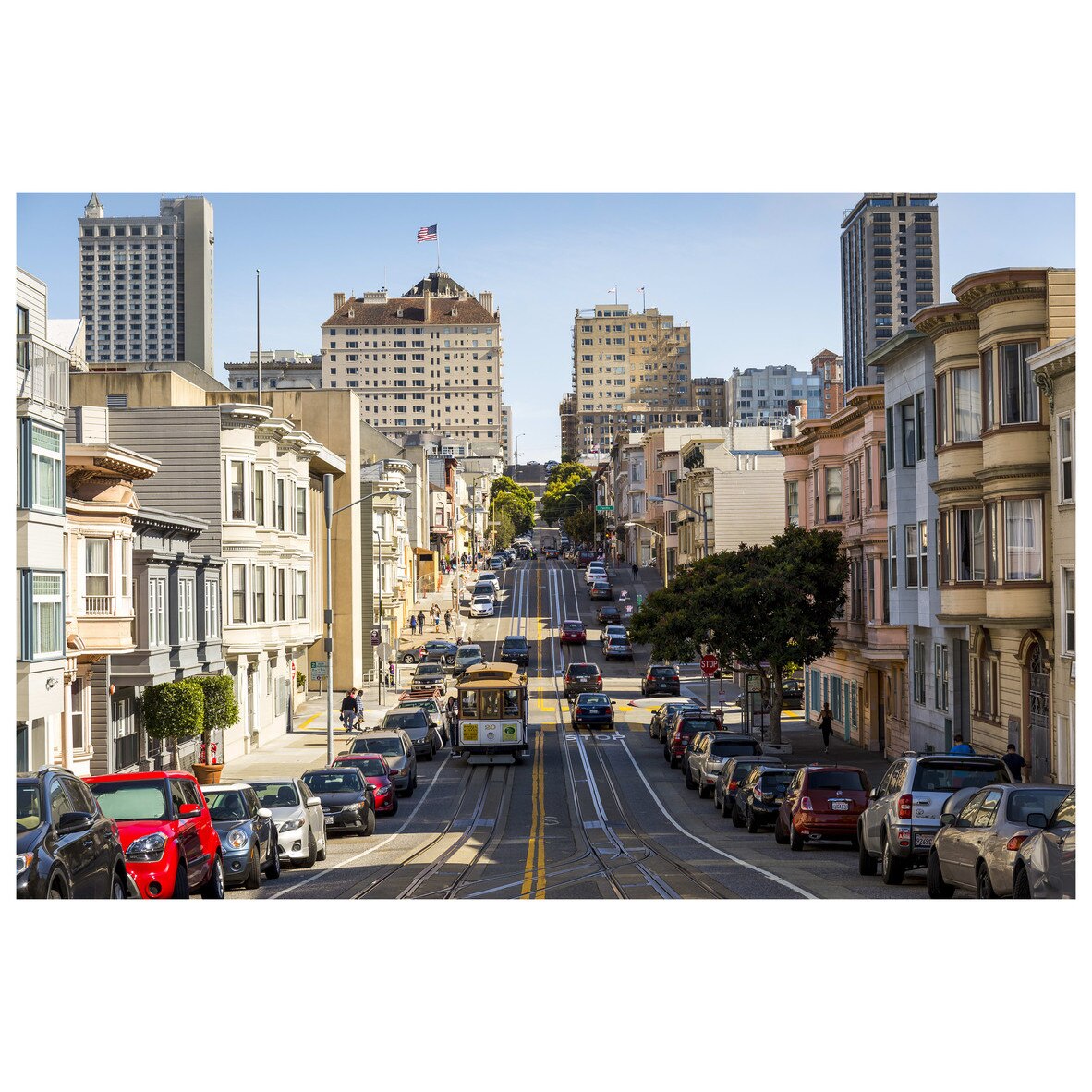 Fototapet Autoadeziv Strazile din San Francisco - YBL-074, 80 x 120 cm