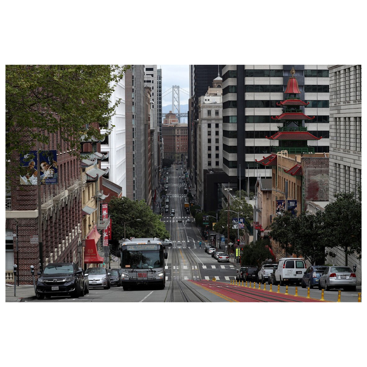 Fototapet Autoadeziv Strazile din San Francisco - YBL-073, 80 x 120 cm