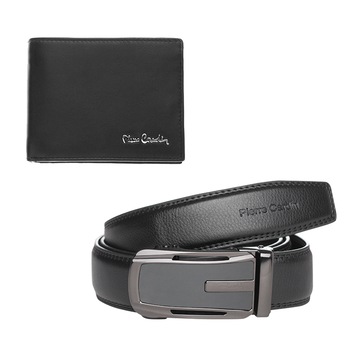 Set cadou barbati, portofel si curea 125 cm, Pierre Cardin, PCL045S4, Negru Set cadou barbati, portofel si curea 125 cm, Pierre Cardin, PCL045S4, Negru