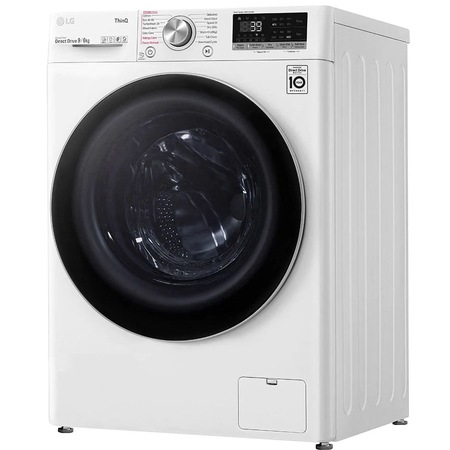 Masina de spalat rufe cu uscator LG F4DV709S1E ,9 kg spalare, 6 kg uscare, 1400 RPM, Clasa A, Inverter Direct Drive, TurboWash 39, Steam, Smart Diagnosis, WiFi, Alb