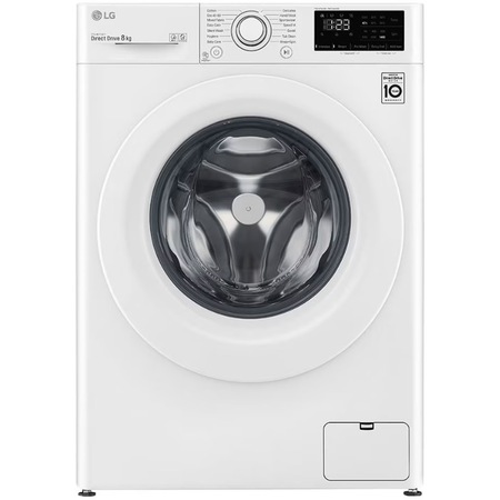 Masina de spalat rufe LG F4WV308N3E, 8 kg, 1400 RPM, Clasa C, Inverter Direct Drive, Smart Diagnosis, Alb