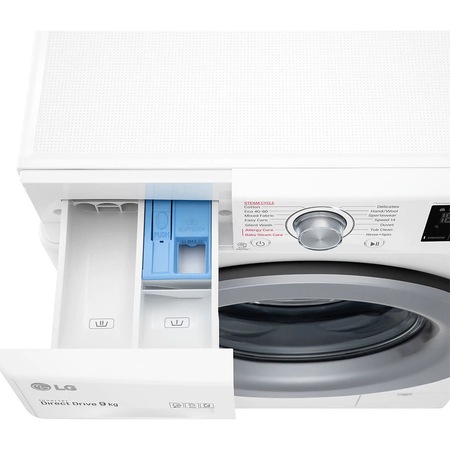 Masina spalat rufe LG F4WV309S4E, 9 kg, 1400 RPM, Clasa A+++, Inverter Direct Drive, Steam, Smart Diagnosis, Alb