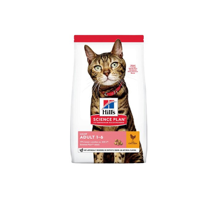 Hrana Uscata Pisici, Hill's Science Plan Adult Light Chicken , 10 kg