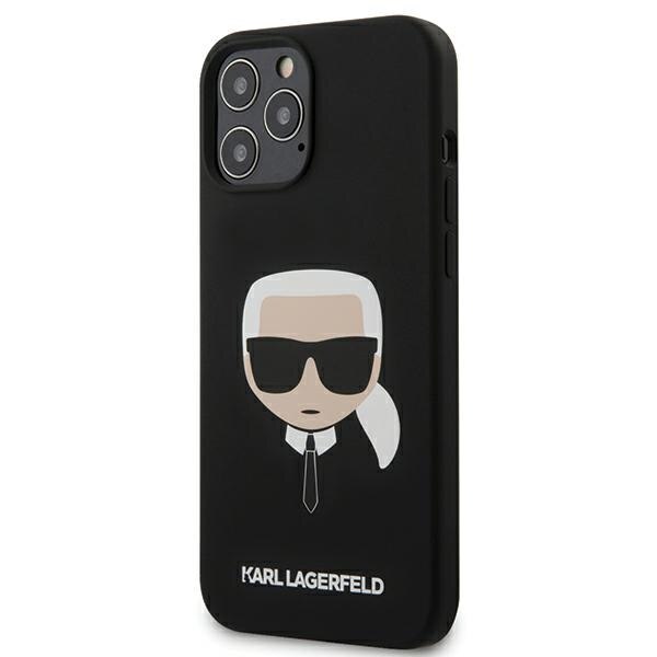 Husa iPhone 12 Pro Max Karl Lagerfeld Silicone Karl`s Head Black