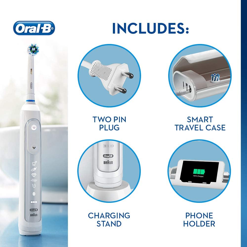 Elektricheska Chetka Za Zbi Oral B Genius 9000 Crossaction Bluetooth 4 Glavi Byala Emag Bg