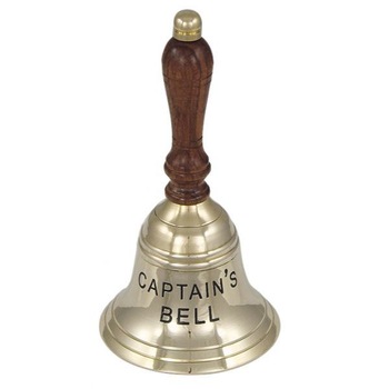 Clopotel gravat CAPTAIN'S BELL, alama, H 16cm, Ø 9cm Clopotel gravat CAPTAIN'S BELL, alama, H 16cm, Ø 9cm