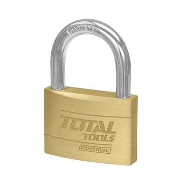 Lacat Total Industrial, din alama, cu 3 chei, 60mm, 385g Lacat Total Industrial, din alama, cu 3 chei, 60mm, 385g