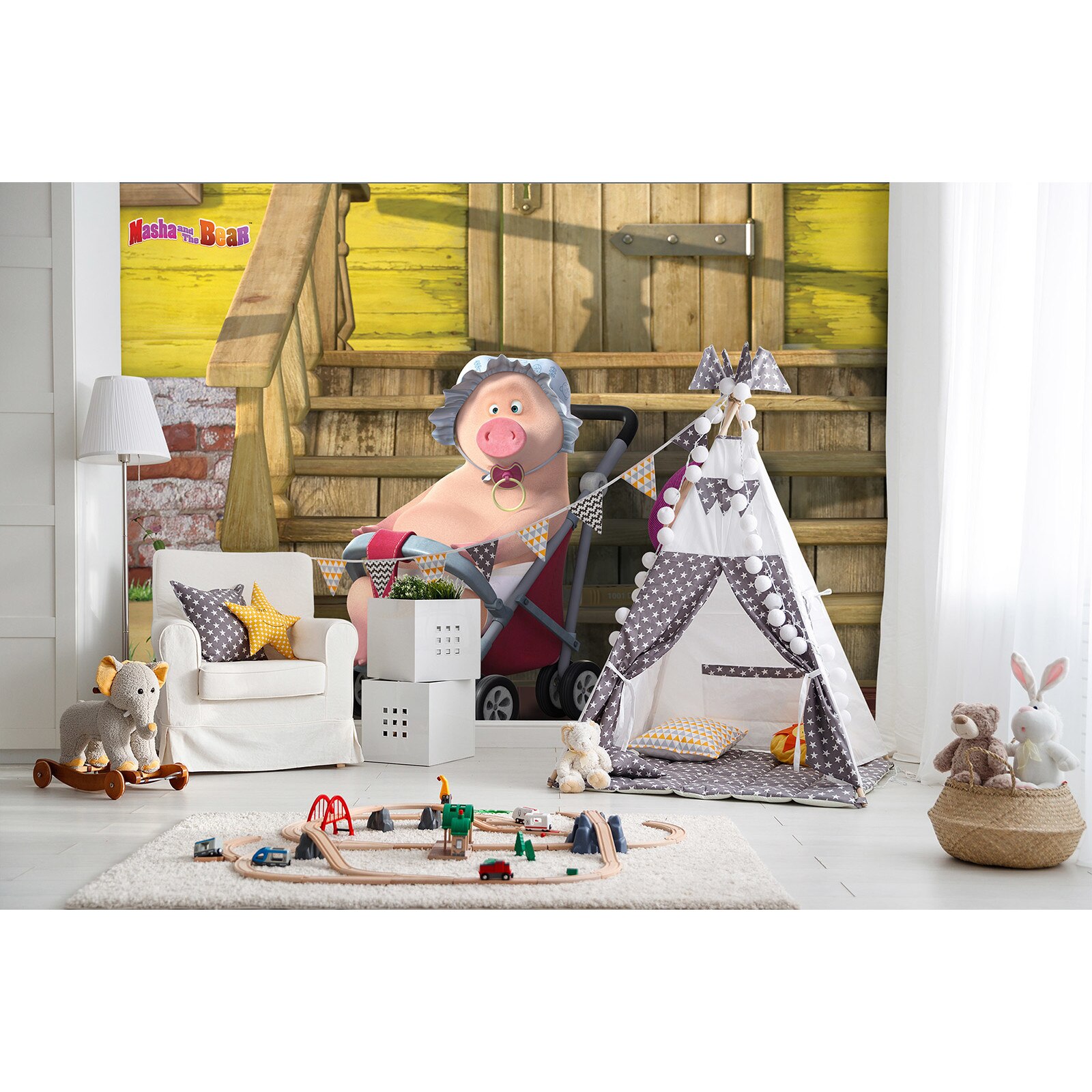 Fototapet DEGRETS 83299, Masha si ursul 4, 254x368cm