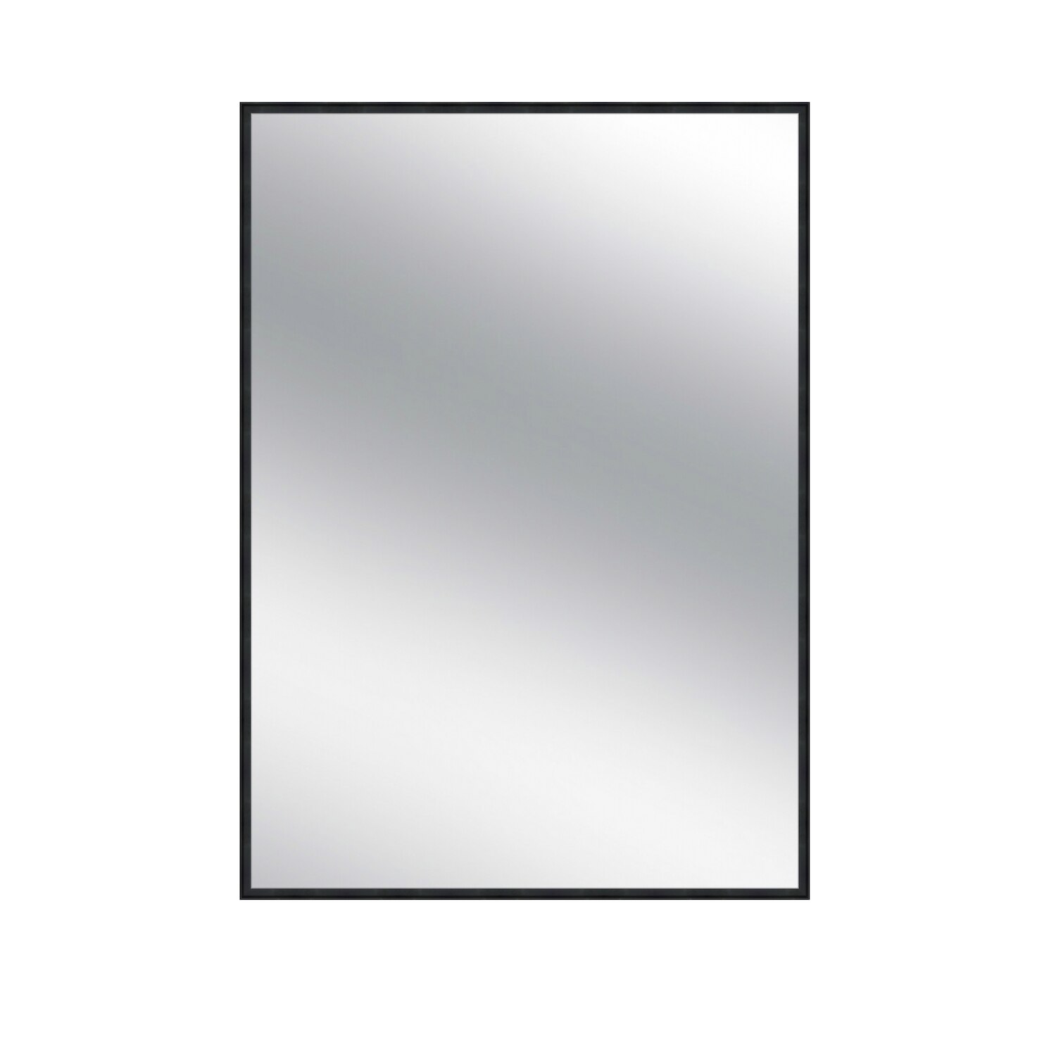 Oglinda decorativa minimalista, neagra, 70 x 90 cm, ORSINI