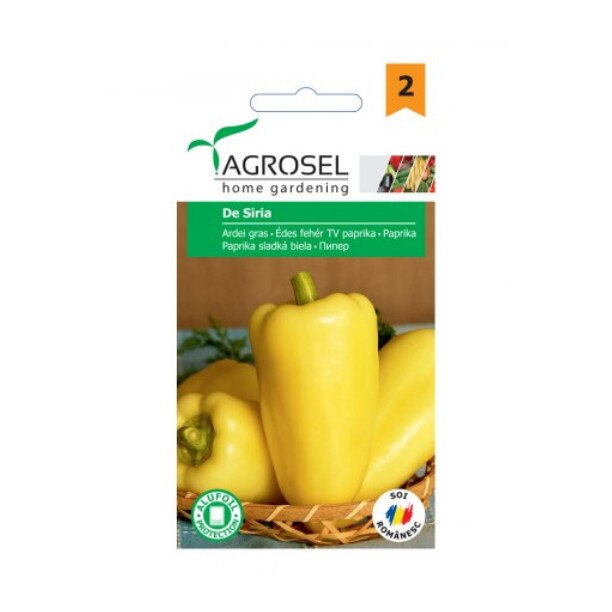 Seminte ardei gras, De Siria, Agrosel - Plic 0.5 gr