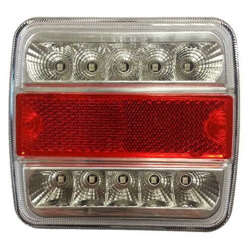 Lampa stop spate KAMAR, 5 functii, 10 LED-uri, 12V, 100 x 100 x 37mm