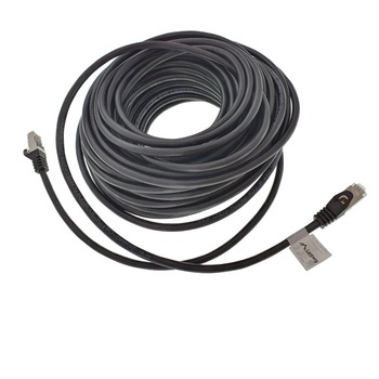 Cablu ecranat FTP, Lanberg 41998, cat 5e, lungime 15m, AWG 26, 100 MHz, mufat 2 x RJ45, ethernet, negru Cablu ecranat FTP, Lanberg 41998, cat 5e, lungime 15m, AWG 26, 100 MHz, mufat 2 x RJ45, ethernet, negru