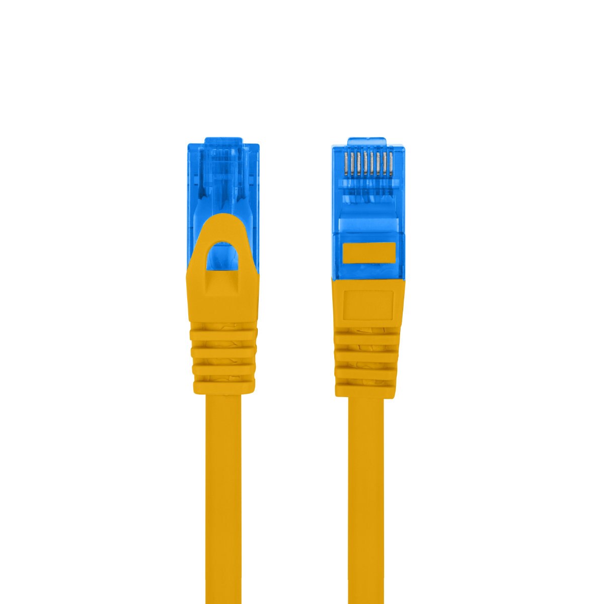 Cablu ecranat S / FTP, Lanberg 42737, cat.6A, lungime 20m, AWG 26, 500 MHz, LSZH, mufat 2xRJ45, ethernet, portocaliu