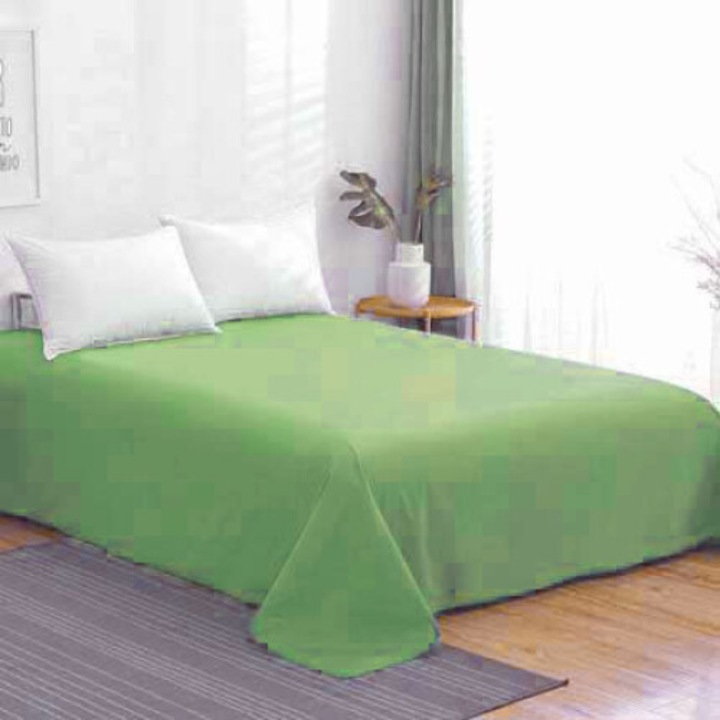 Cearceaf de pat, Sofy, Bumbac, 220 x 240 cm, Verde