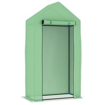 Sera cu cadru din otel, vidaXL, Otel, 100 x 50 x 190 cm, Verde Sera cu cadru din otel, vidaXL, Otel, 100 x 50 x 190 cm, Verde