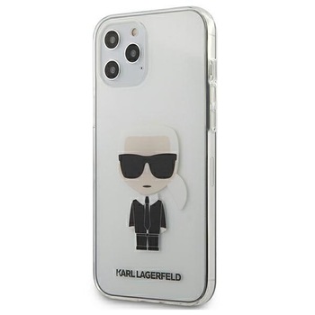 Husa iPhone 12 / 12 Pro Karl Lagerfeld Ikonik Transparenta Husa iPhone 12 / 12 Pro Karl Lagerfeld Ikonik Transparenta