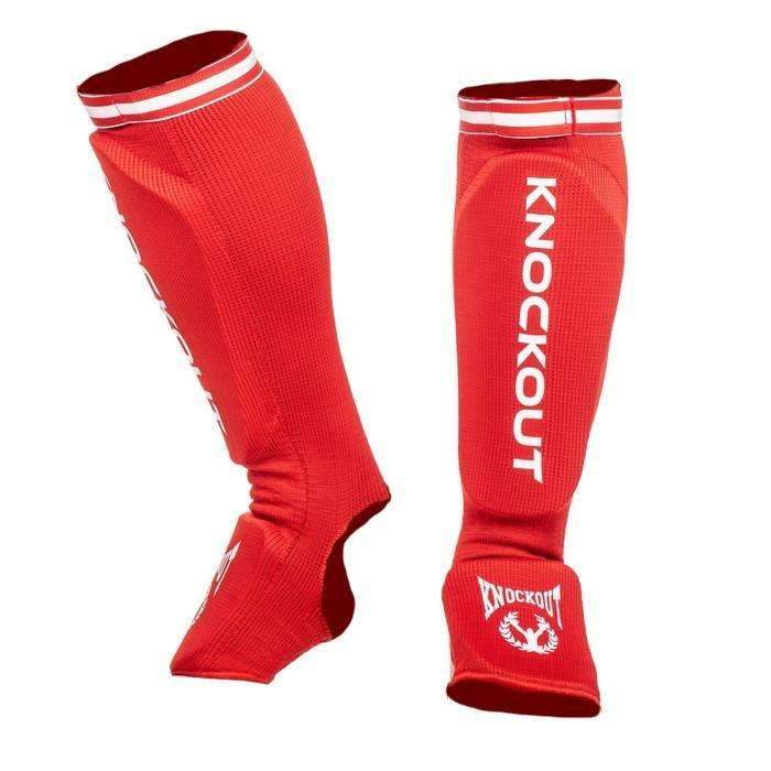 Tibiere Kickbox ciorap Knockout Junior XS, Red