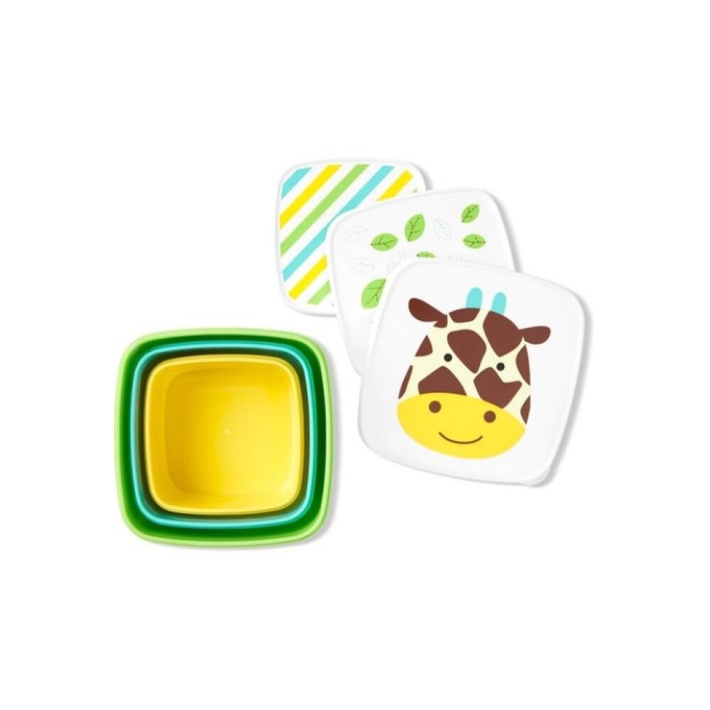 Set 3 cutii pentru pranz Zoo - Girafa Skip Hop