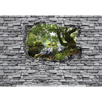 Fototapet DEGRETS 83286, Privire spre perete 3D, 254x368cm Fototapet DEGRETS 83286, Privire spre perete 3D, 254x368cm