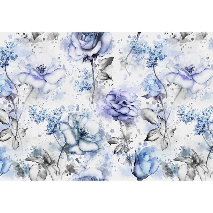 Фототапет DEGRETS 83282, Сини Рози 3D, 254x368см